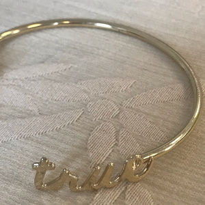 Trendy Silver Open True Bracelet